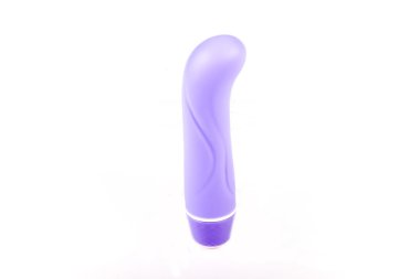 Seks oyuncak mini vibratör g-spot vibratör beyaz zemin üzerine Menekşe