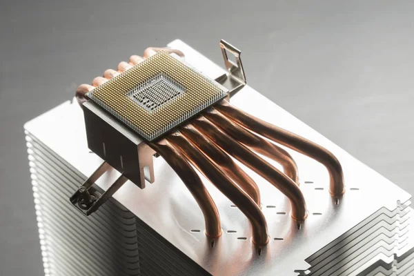 Теплоотвод процессора — стоковое фото
