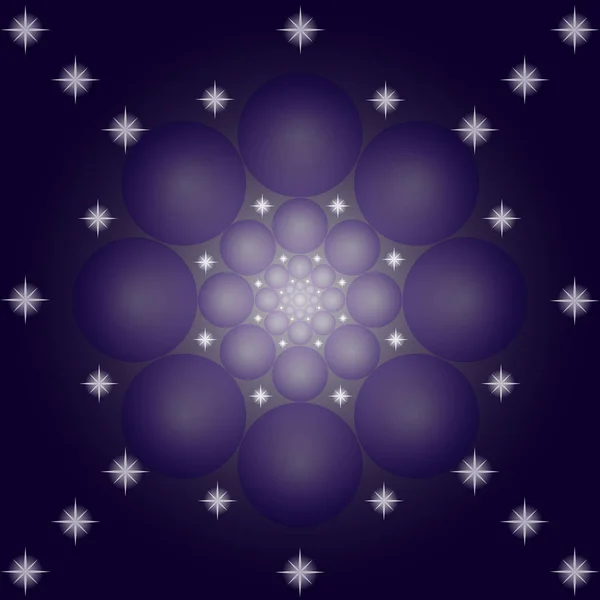 güzel arka plan daire ve yıldız