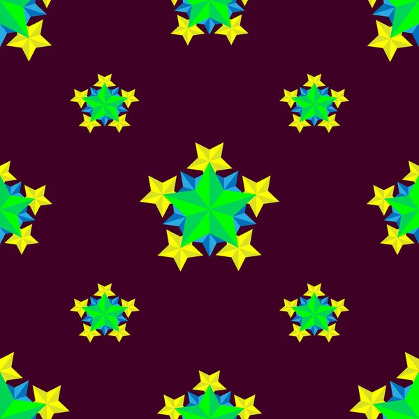 yıldız ile güzel soyut desen geometrik şekillerde toplandı