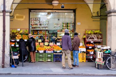 Küçük mahalle Dükkanı Modena, İtalya