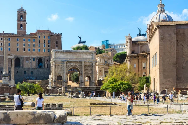 Fori Imperiali, monumentala för en i Rom, Italien — Stockfoto