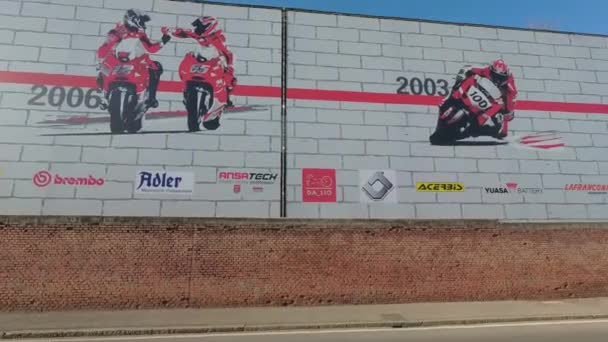 Bologna Talya Ocak 2019 Ünlü Talyan Motosiklet Üreticisi Ducati Nin — Stok video