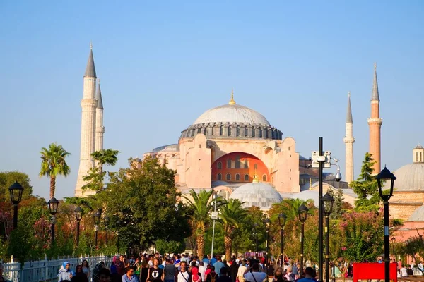 Istanbul Turecko Září 2017 Externí Pohled Hagia Sophia Památník Zrozený — Stock fotografie