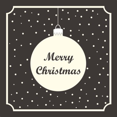 Kar taneleri ile neşeli Noel vektör. Yeni 2017 yılı afiş, poster. Neşeli Noel yazı tipografi. Yeni yıl tebrik kartı, davet.   