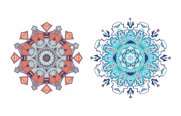 Mandala v vektor vzor plochý design prvek narozeniny a jiné holiday, kaleidoskop, medailon, jóga, Indie, arabské — Stockový vektor