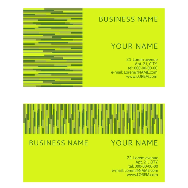 Concept Business Card Abstract Pattern Vector Illustration — Stock Vector