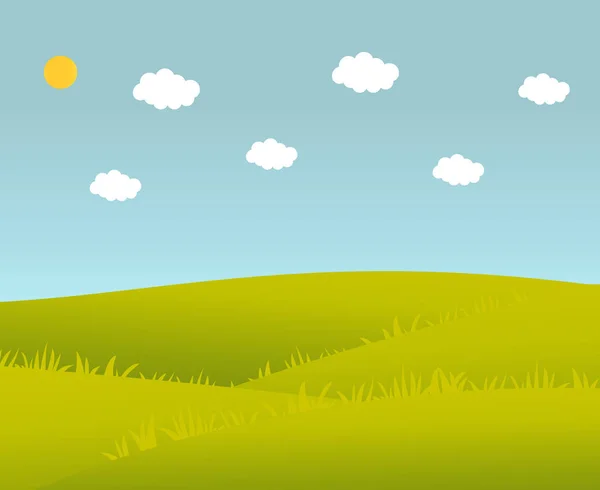 Векторна Ілюстрація Літнього Пейзажу Елементи Дизайну Веб Сайтів Банер Стовп — стоковий вектор