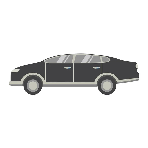 Sportovní Moderní Obchodní Sedan Auto Pro Jízdu Městě Vozidlo Vnitřním — Stockový vektor