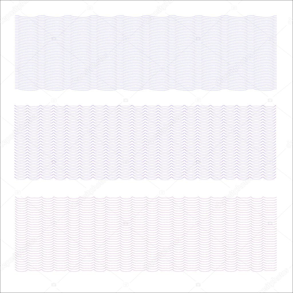 Watermark guilloche pattern for certificate background,