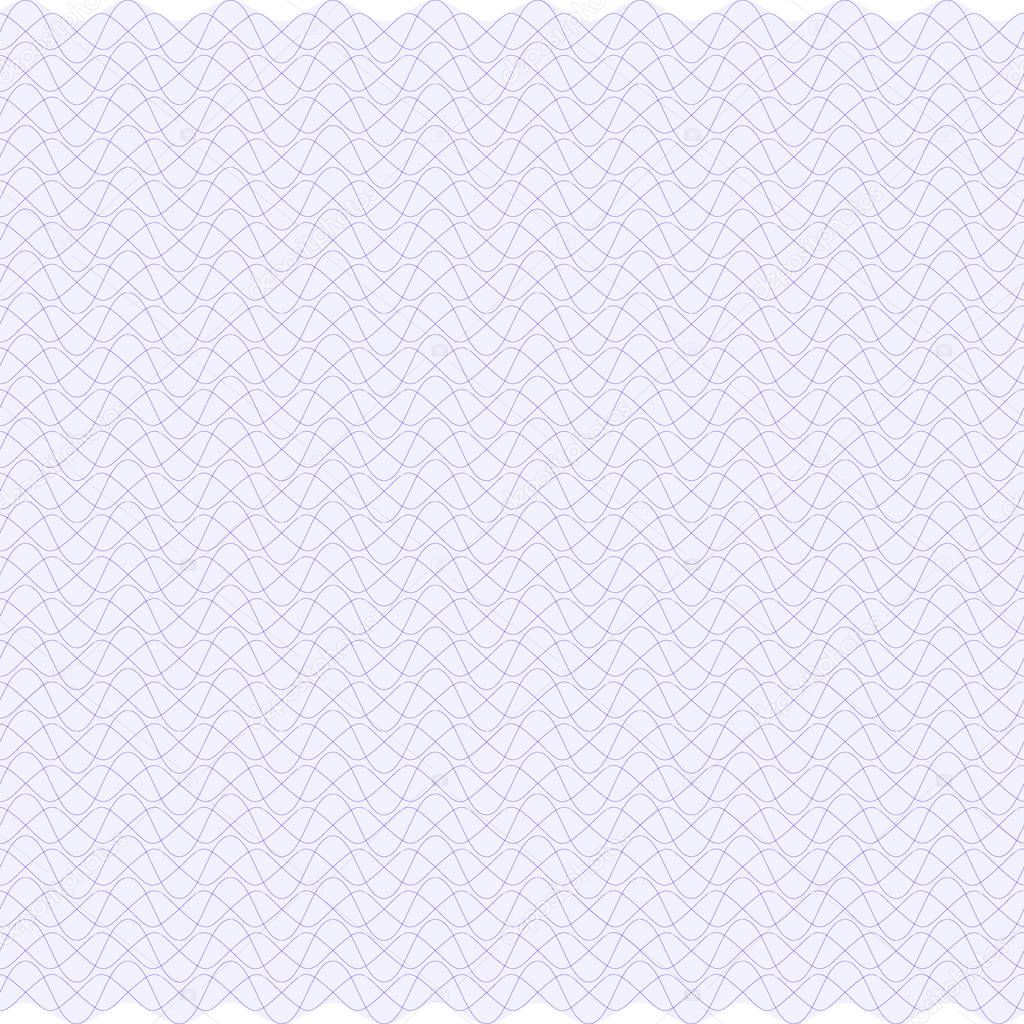 Guilloche lines security  background for certificate, watermark design element,