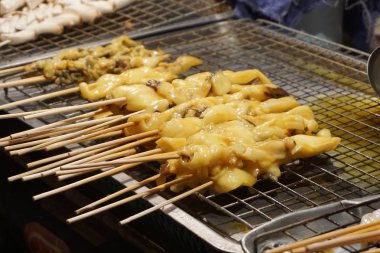 sıcak Izgara kalamar