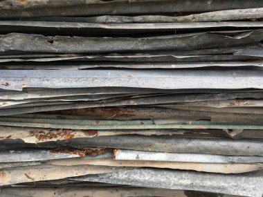 Eski paslı çinko kaplama dokusu