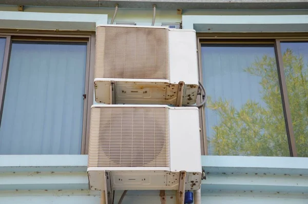 Nahaufnahme Ventilator Von Klimaanlage — Stockfoto