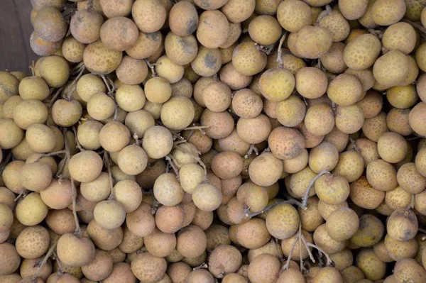 Close Longan Fruit Market — 스톡 사진