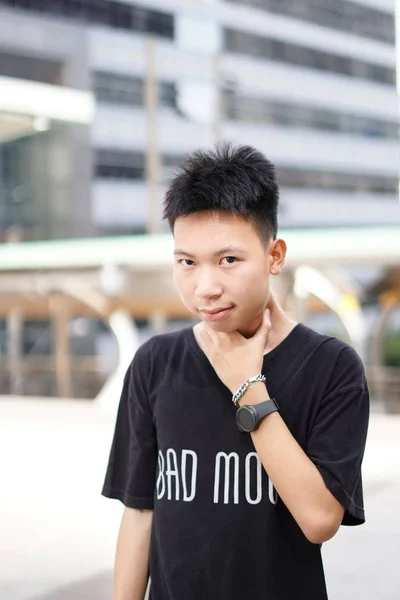 Бангкоке Задержан Молодой Человек — стоковое фото