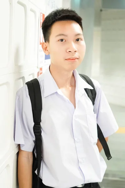 Nahaufnahme Niedlich Thai Student Uniform — Stockfoto