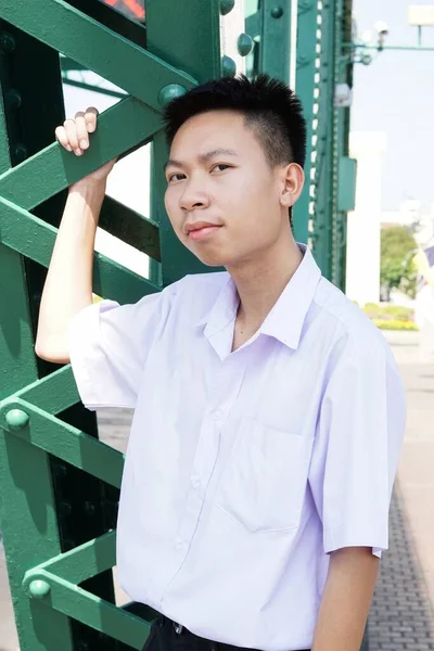 Nahaufnahme Thailändischer Schüler Uniform — Stockfoto