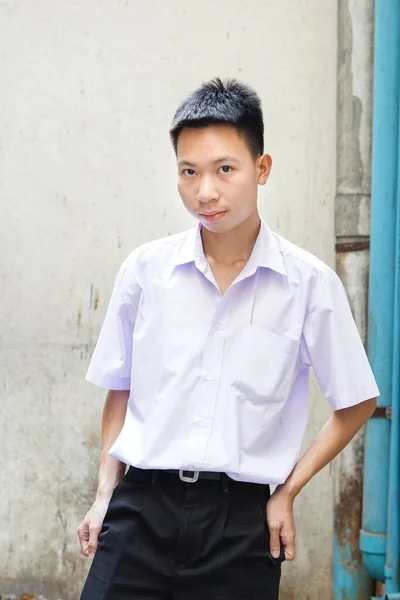 Närbild Thai Student Uniform — Stockfoto