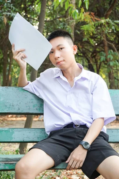 Nahaufnahme Thailändischer Schüler Uniform — Stockfoto