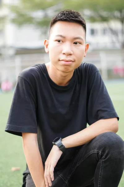 Close Jeune Homme Bangkok Thaïlande — Photo