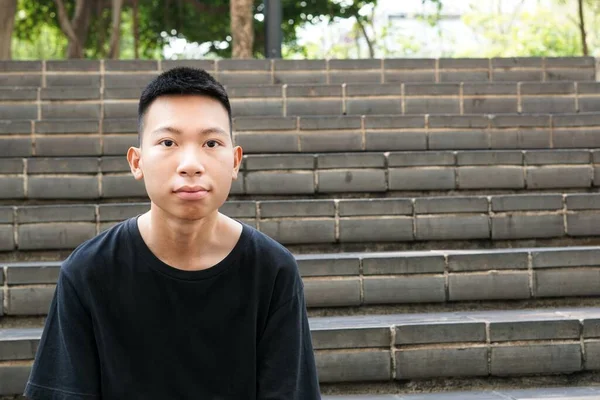Bangkok Tayland Daki Genç Adamı Kapatın — Stok fotoğraf