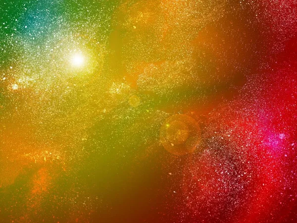 Kunst Farbe Galaxie Muster Illustration Hintergrund — Stockfoto