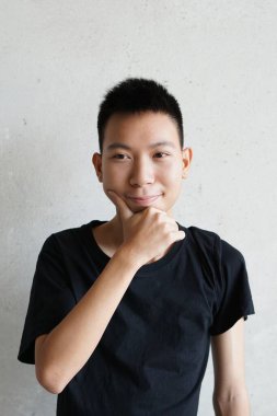 Bangkok Tayland 'daki genç adamı kapatın.