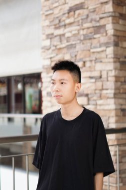 Bangkok Tayland 'daki genç adamı kapatın.