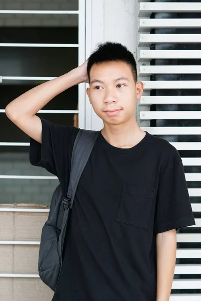 Nahaufnahme Eines Jungen Mannes Bangkok Thailand — Stockfoto