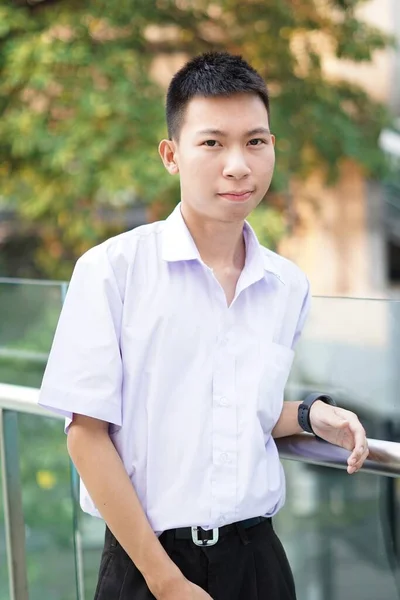 Närbild Thai Student Uniform — Stockfoto