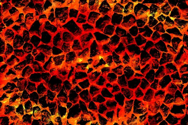 Art Hot Lava Fire Abstract Pattern Illustration Background — Stock Photo, Image