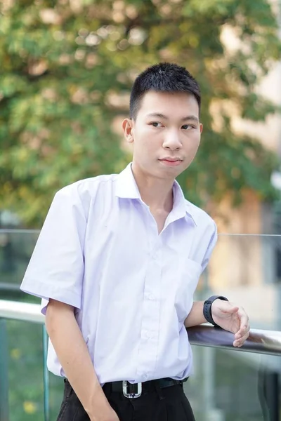 Nahaufnahme Thailändischer Schüler Uniform — Stockfoto