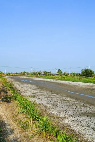 Torr Damm Landet Thailand — Stockfoto