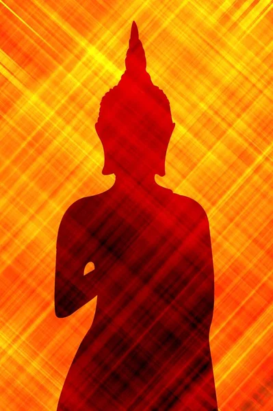 Kunst Farbe Der Buddha Form — Stockfoto