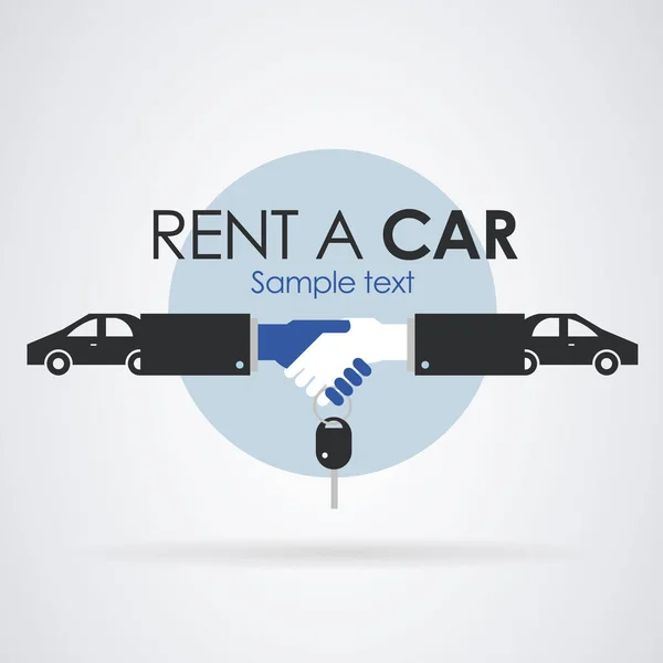 Rent a car logo — Stok Vektör