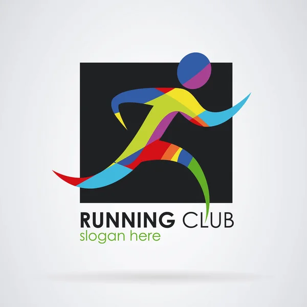 Logo çalışan fitness spor