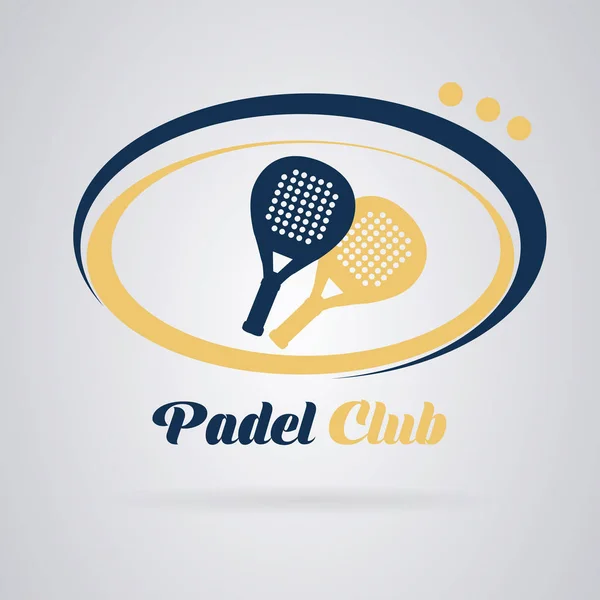 Logo padel tennis — Stock Vector