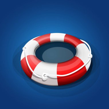 Kırmızı ve beyaz kurtarma float