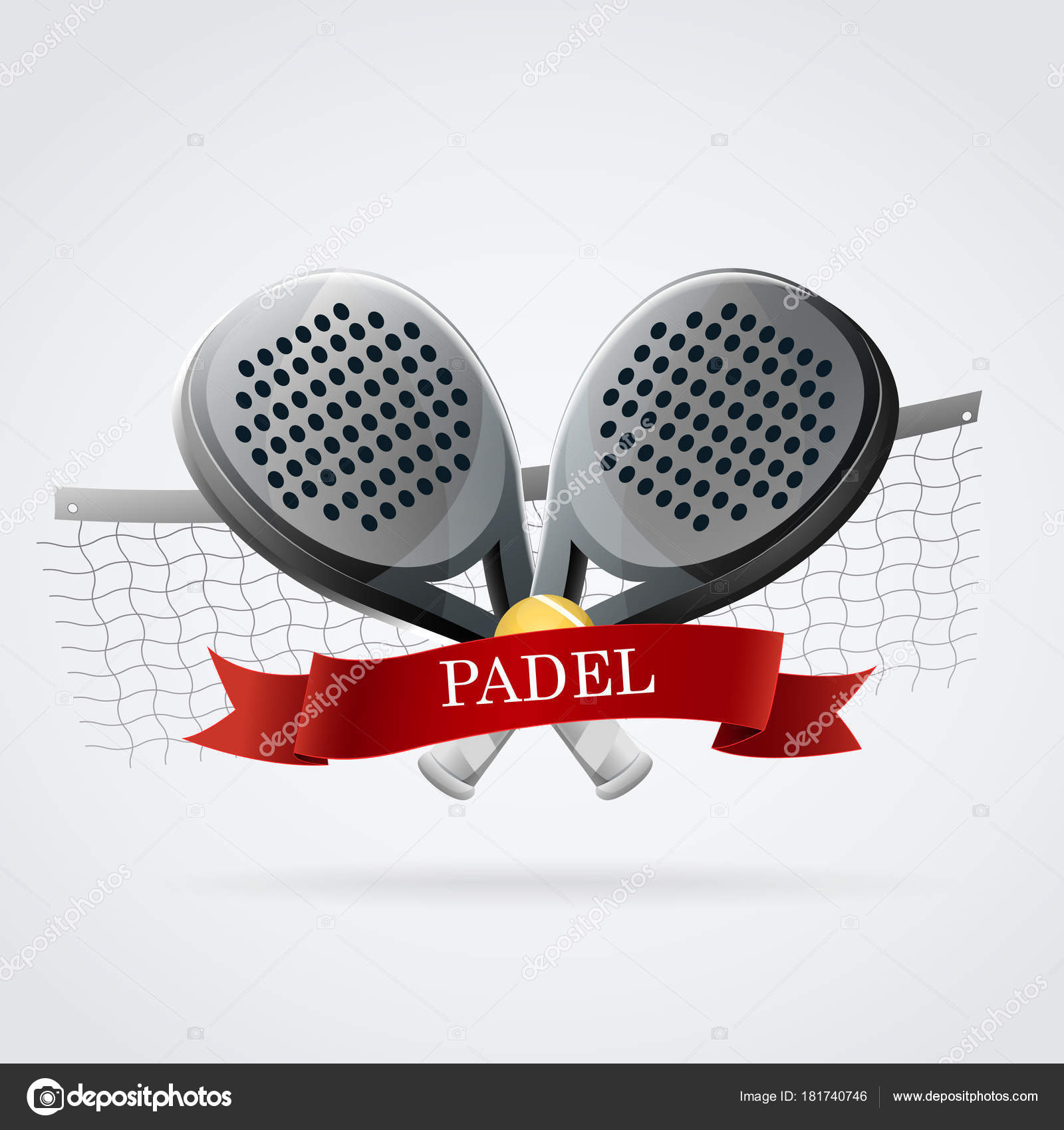 Raqueta de padel Stock Vector