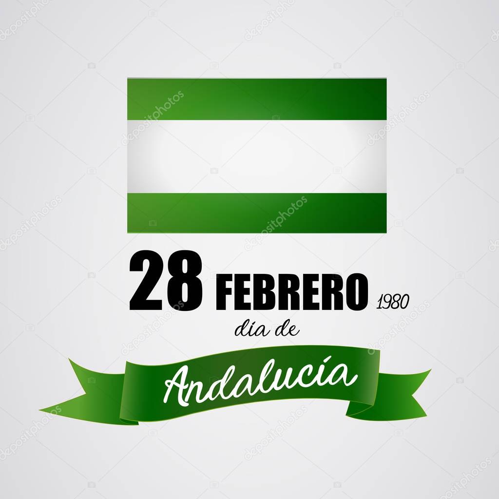 Andalusia day festive. 28 february
