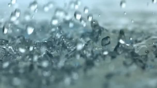 Falling Water Drops Slow Motion — Stock Video