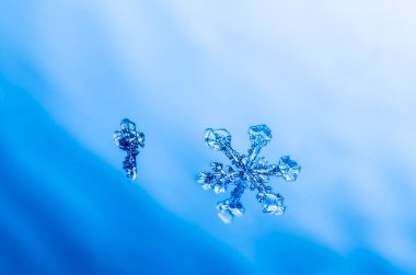 kar tanesi kristal doğal makro