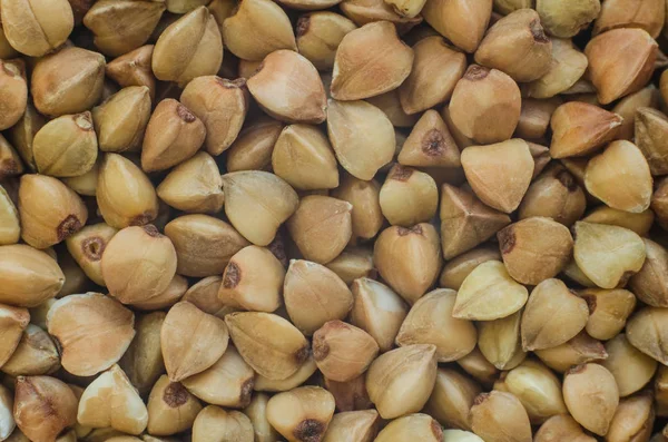 Grano saraceno grano primo piano sfondo texture — Foto Stock