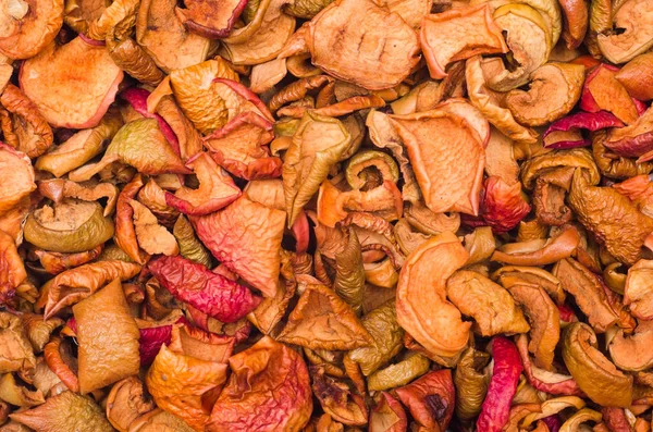 Texture of dried apple slices — Stock Photo, Image