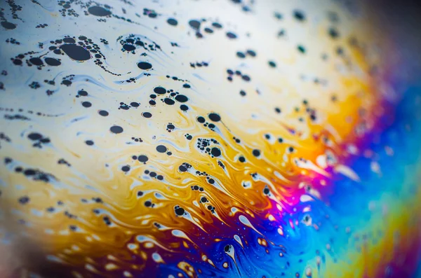 Beautiful psychedelic abstractions in soap foam