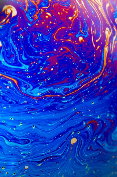 Hermosas abstracciones psicodélicas en espuma de jabón —  Fotos de Stock