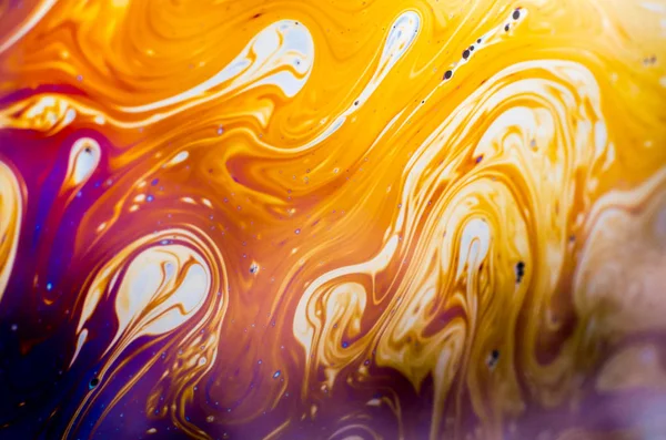 Beautiful psychedelic abstractions in soap foam