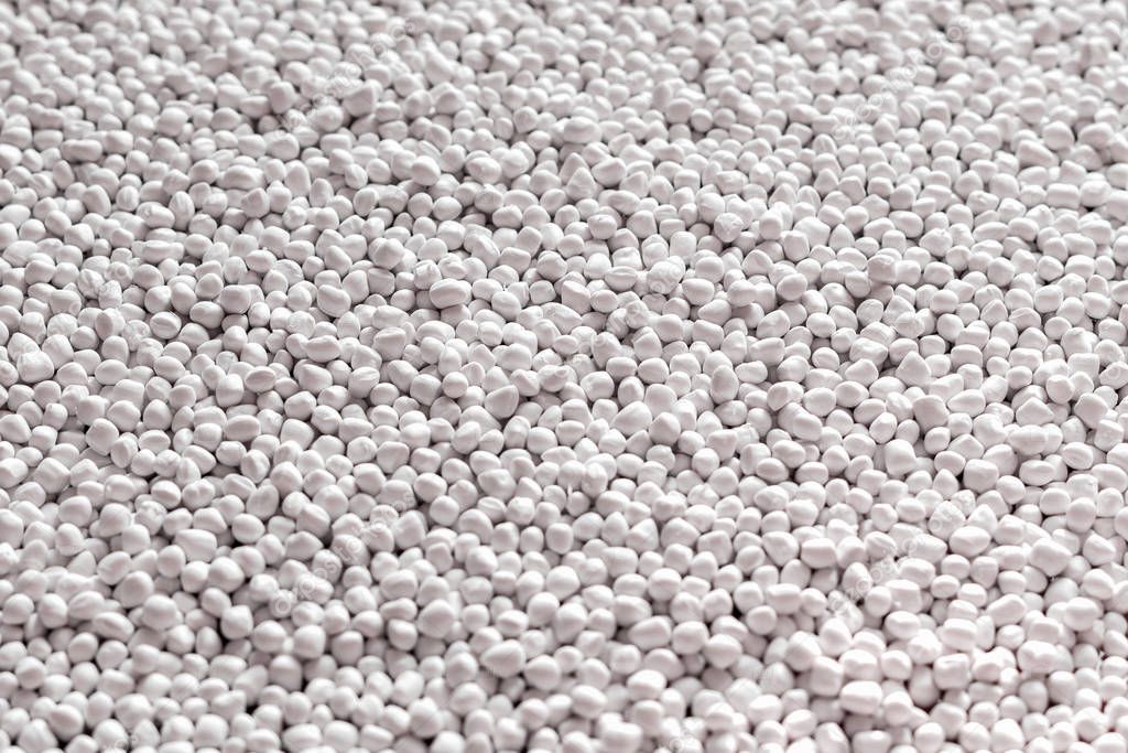 White polymer dye in granules, background texture