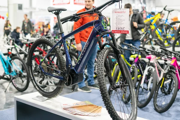 Kyiv Ukraine February 2020 Presentation Bicycles Bike Expo 2020 — Zdjęcie stockowe